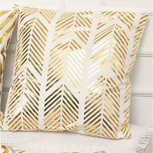 Gold Design 18x18 Pillow Case Covers BRAND NEW STILL IN PACKAGING!